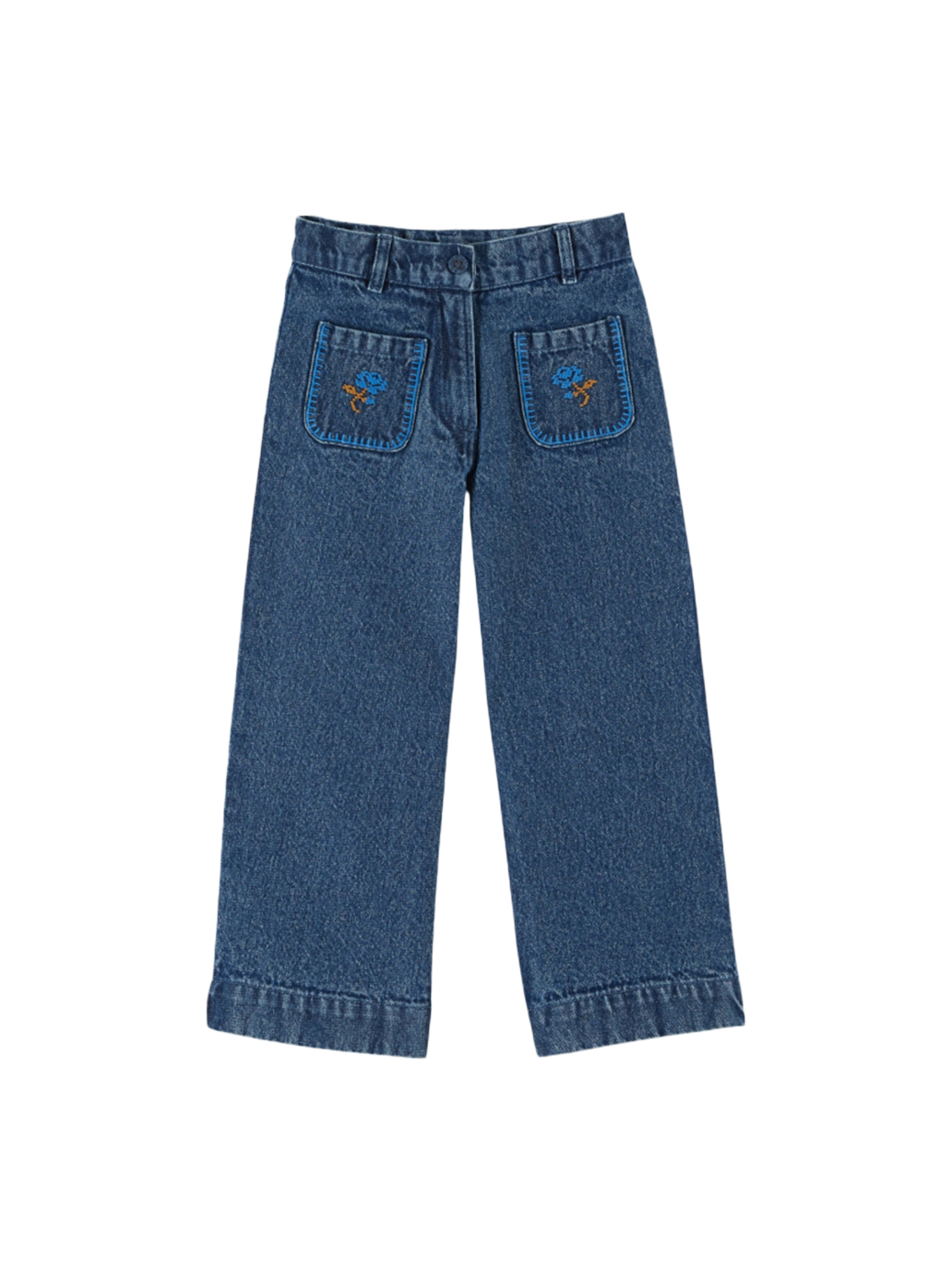 Spodnie Embroidered Denim Pants DENIM