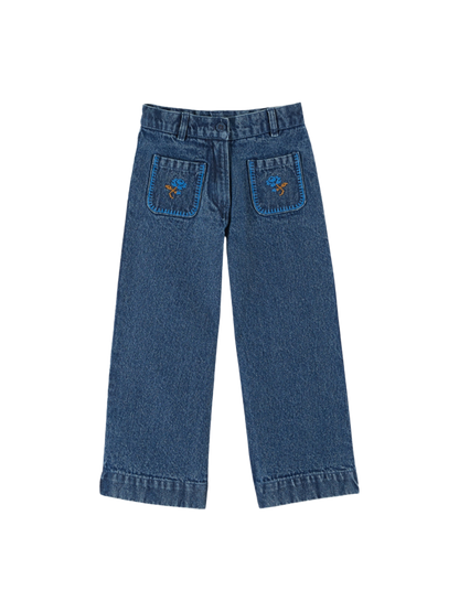 Spodnie Embroidered Denim Pants DENIM