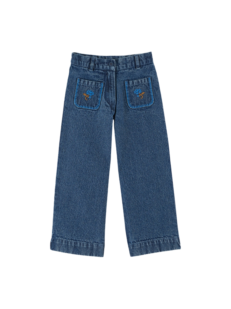 Spodnie Embroidered Denim Pants