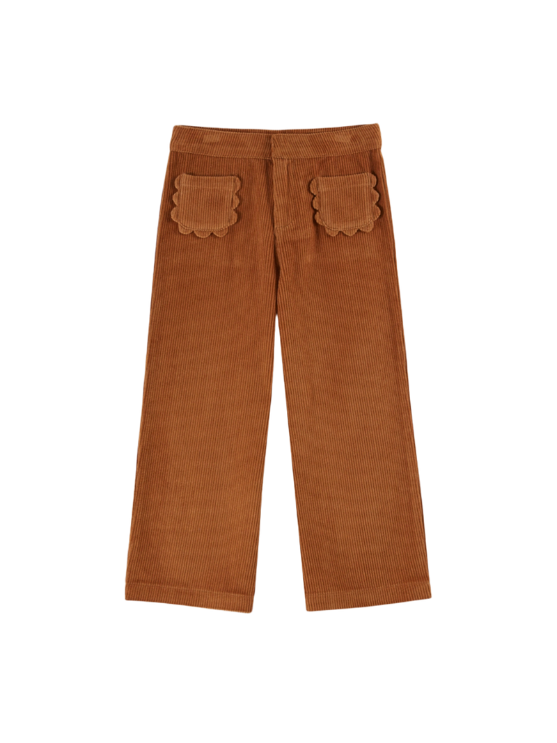 Pantaloni con tasche a fiori