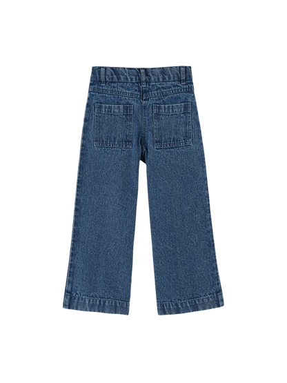Spodnie Hippy embroidered denim pants DENIM