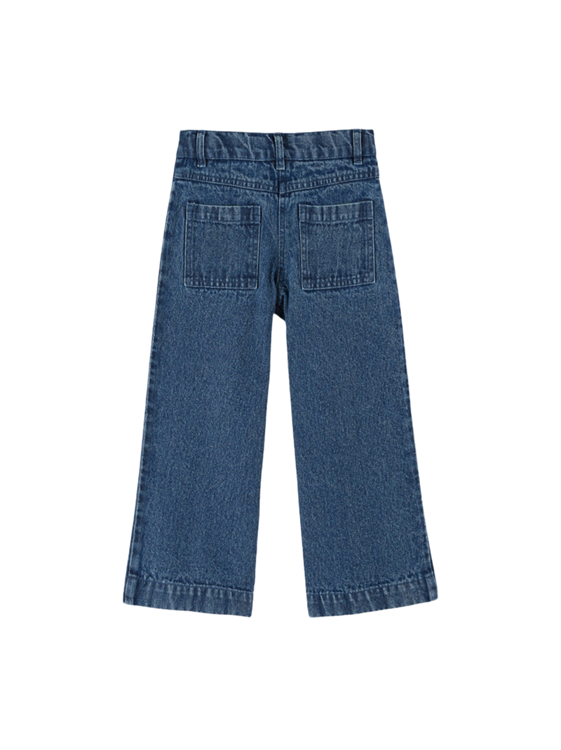 Spodnie Hippy embroidered denim pants