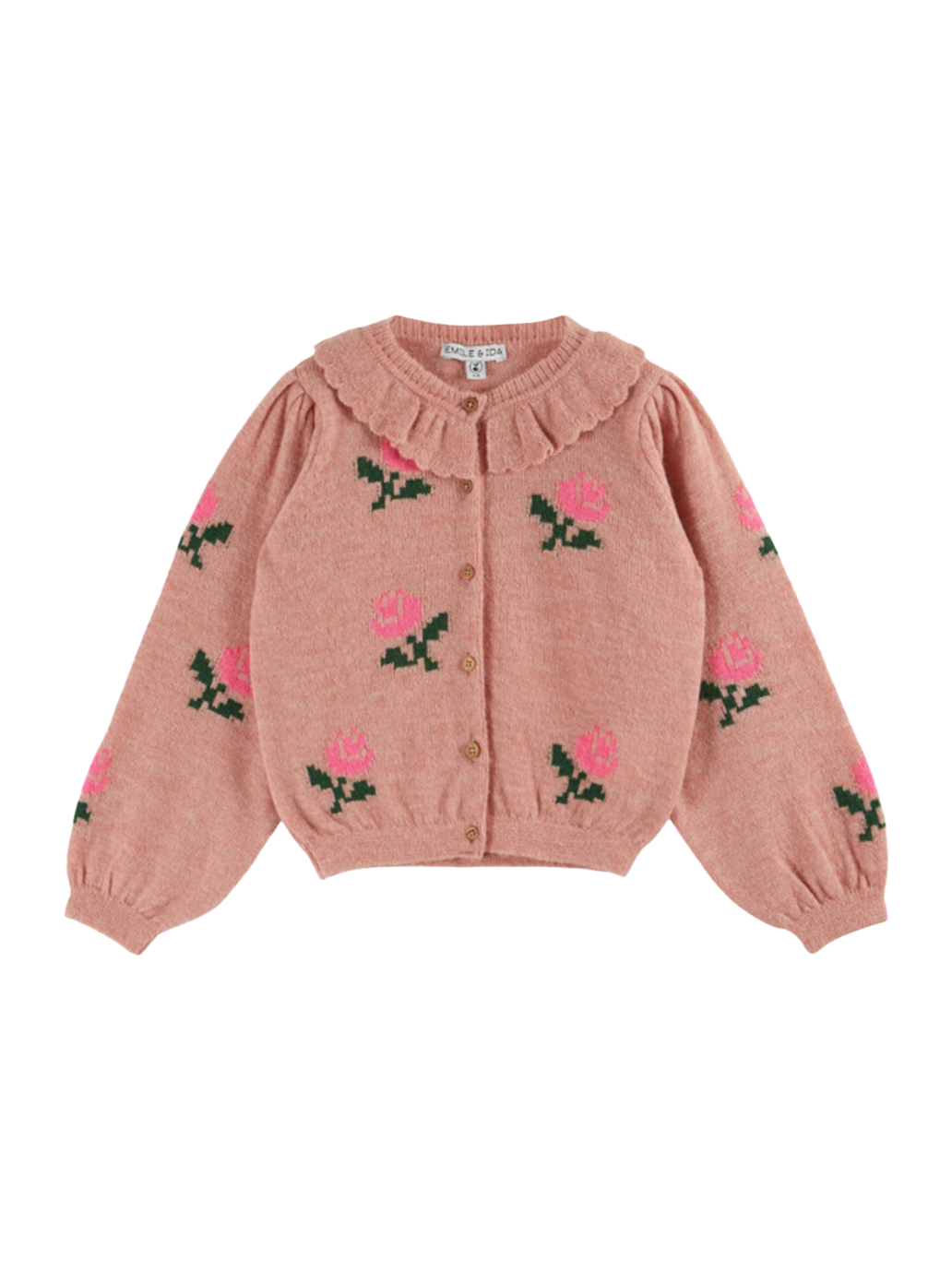 Sweter Flower cardigan ROSE
