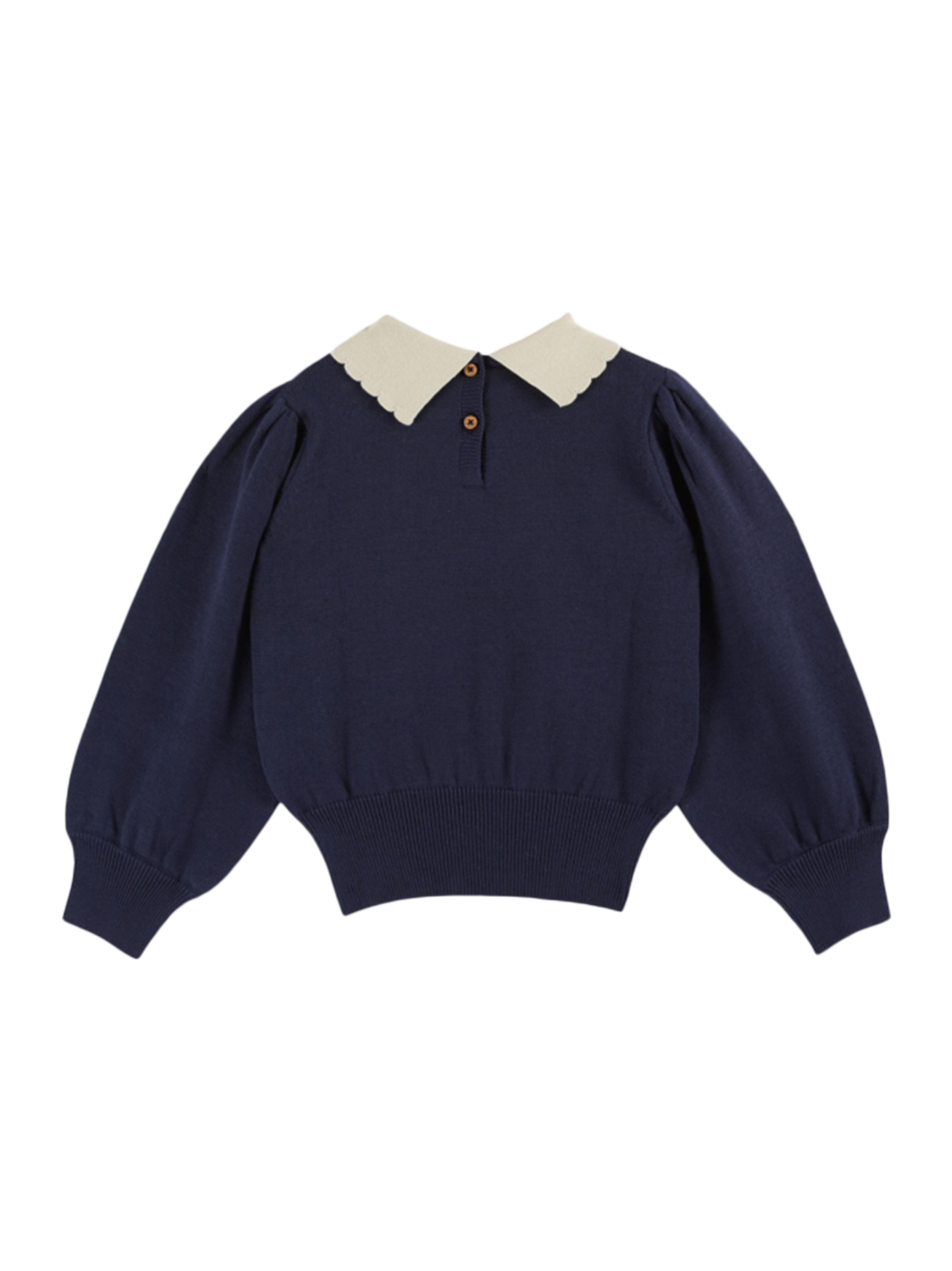 Pierrot-Kragen-Pullover