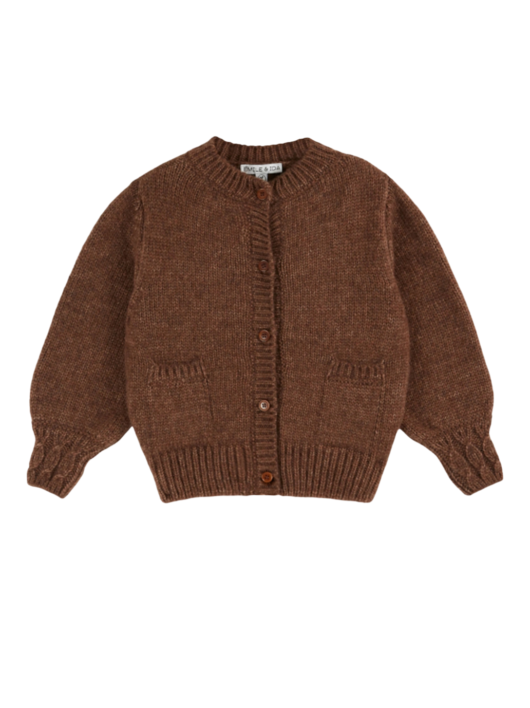 Doudou-Strickjacke CHATAIGNE