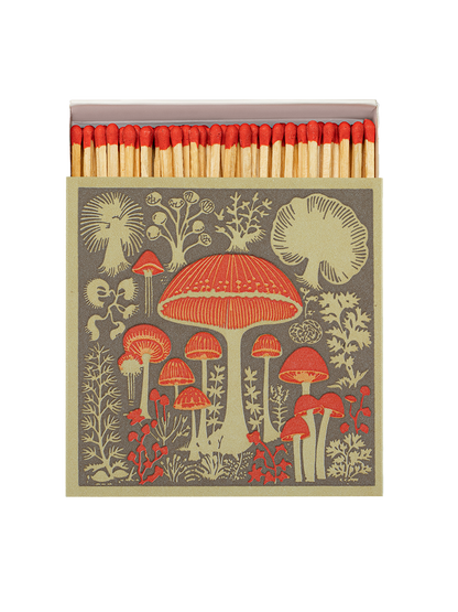 Luksusowe zapałki w ozdobnym pudełku MUSHROOM