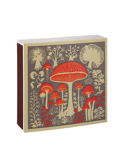 Luksusowe zapałki w ozdobnym pudełku MUSHROOM