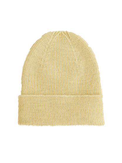 Czapka niemowlęca merino Fonzie Newborn LIGHT YELLOW
