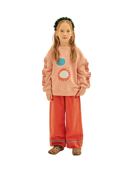 Spodnie Jellymallow ZIgzag Woven Pants Brick BRICK
