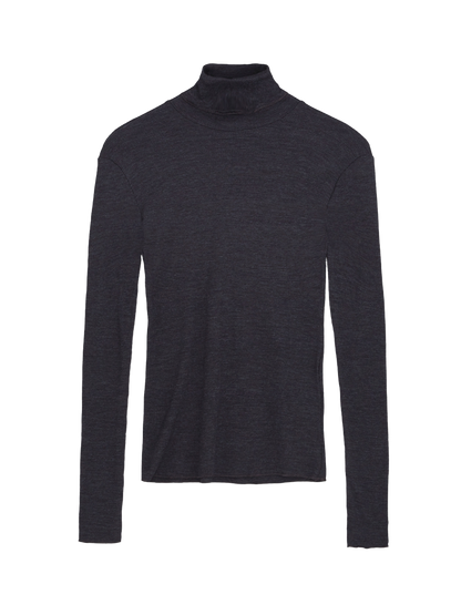 Esme Merino T-Neck DARK GREY MELANGE