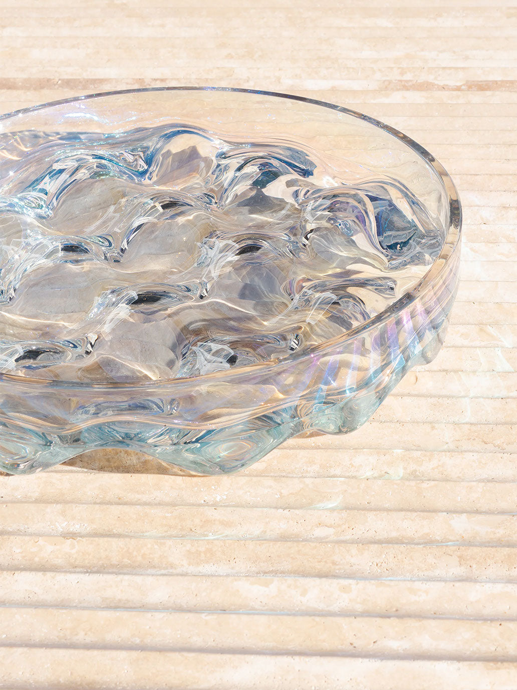 Szklana misa Blister Bowl IRIDESCENT