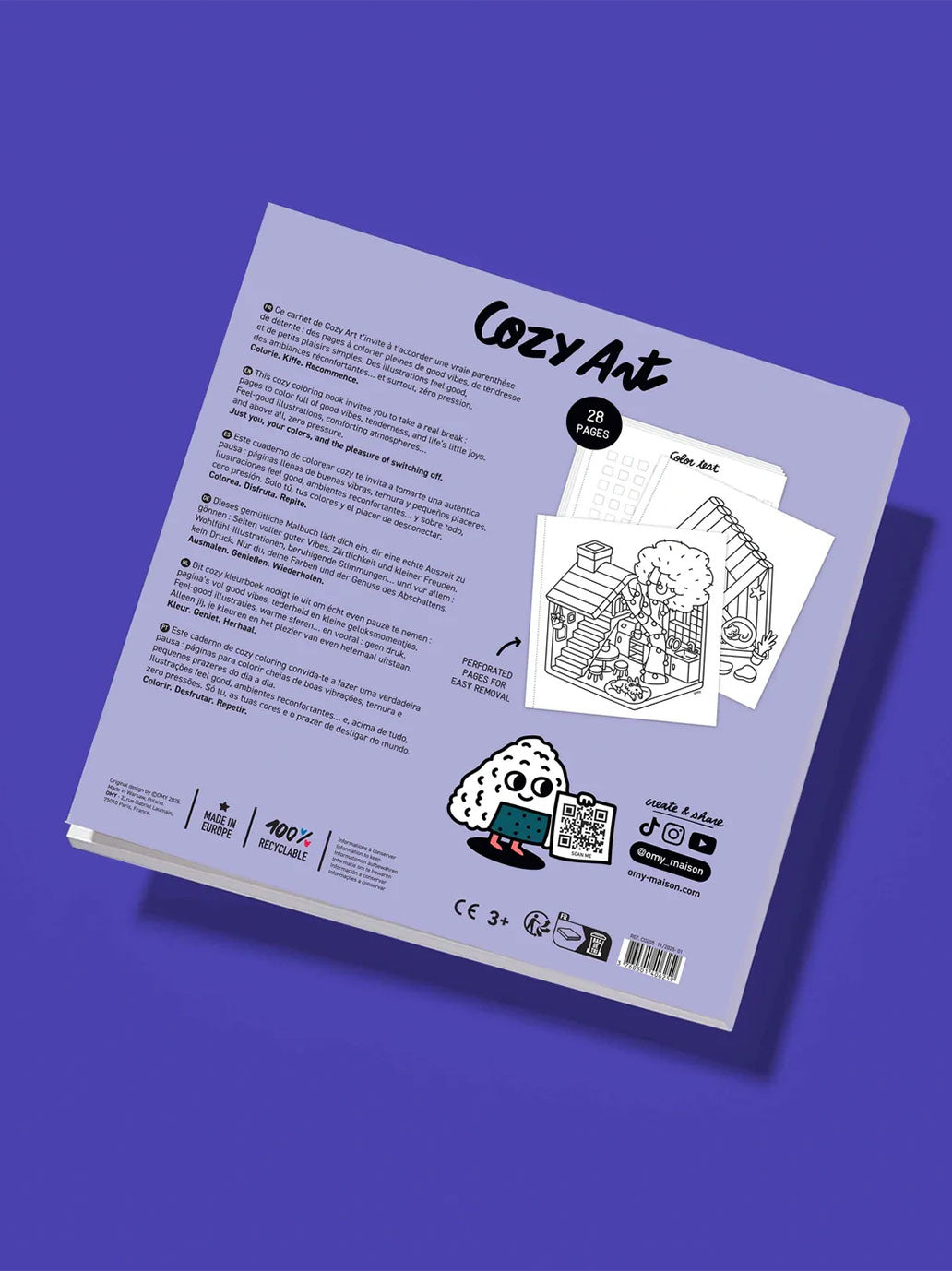 Kolorowanka Cozy Art Tiny House TINY HOUSE