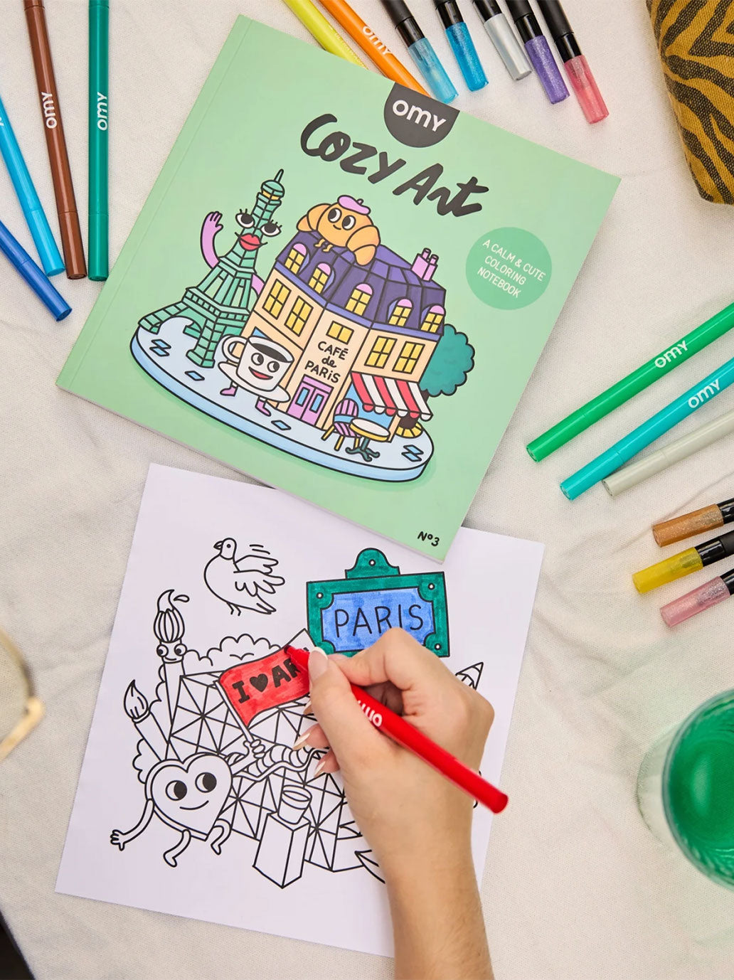 Kolorowanka Cozy Art Paris