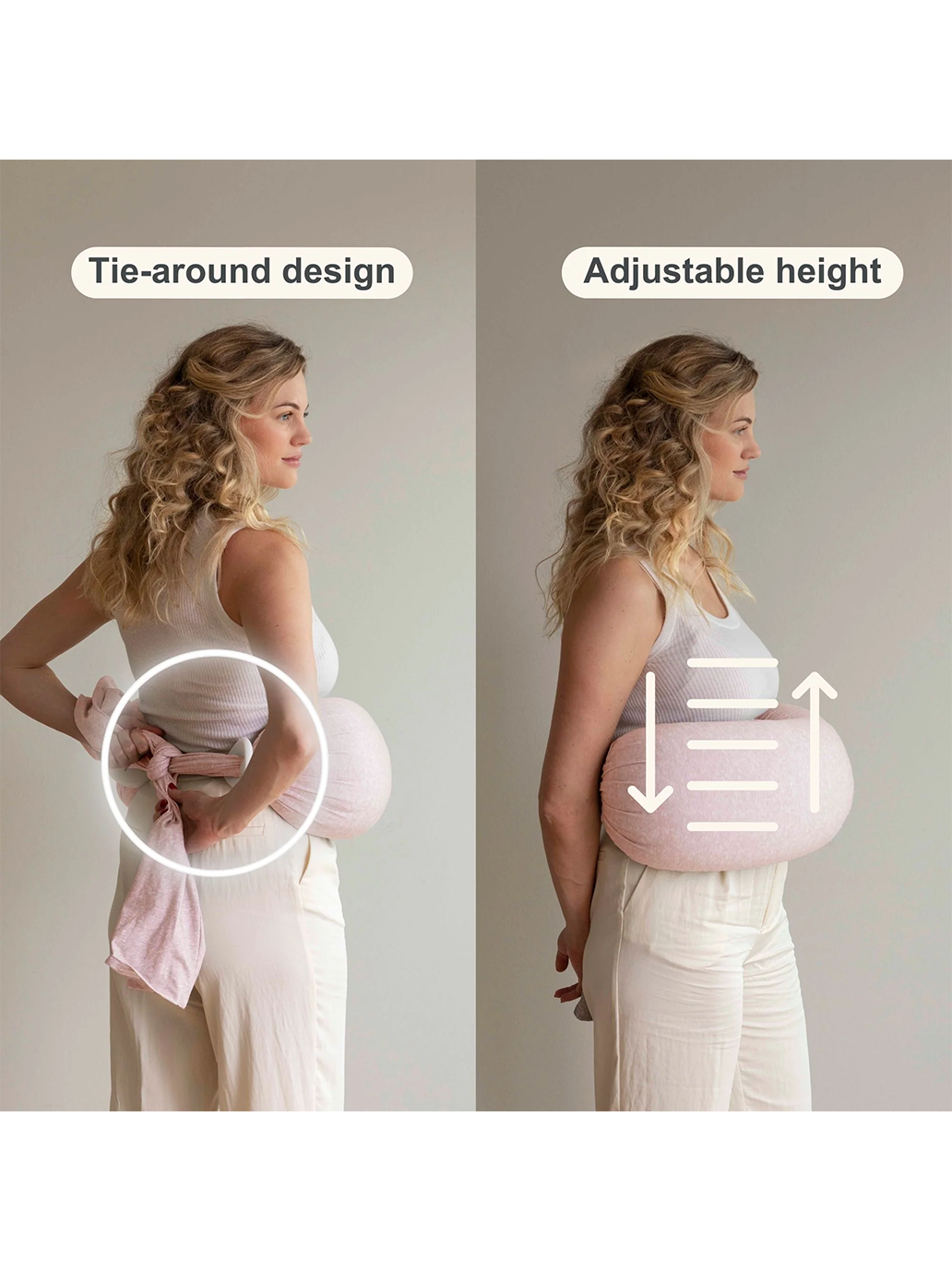 Poduszka do karmienia Nursing Pillow PINK MELANGE