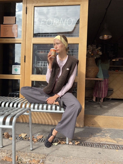 Kamizelka Merino Adult CHOCOLATE BROWN