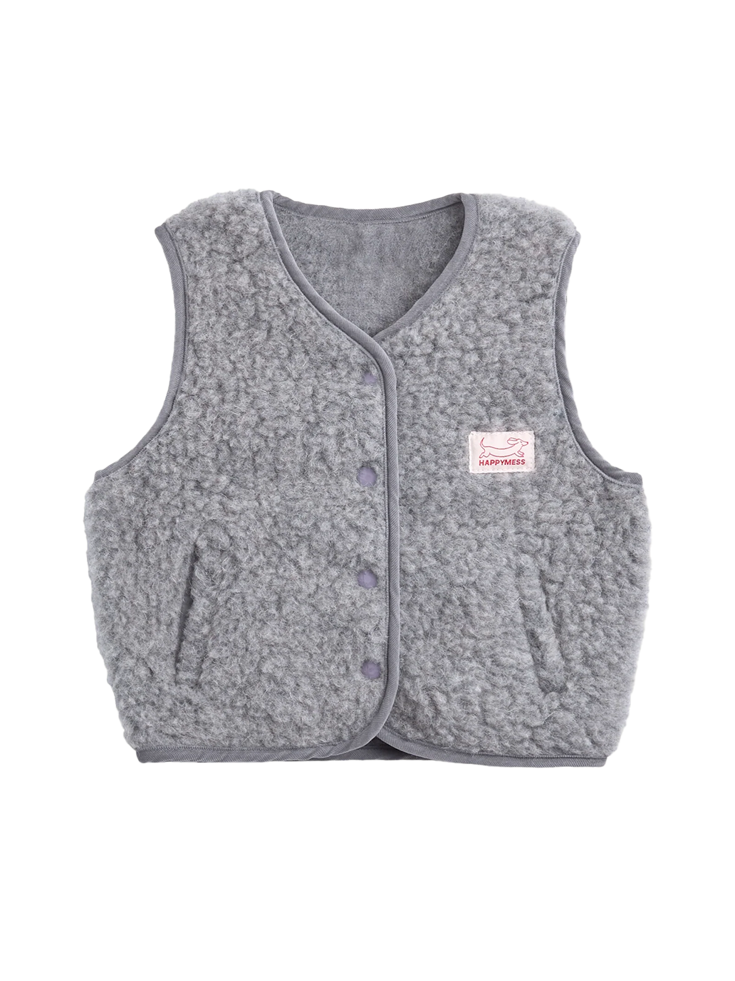 Kamizelka Merino STONE GREY