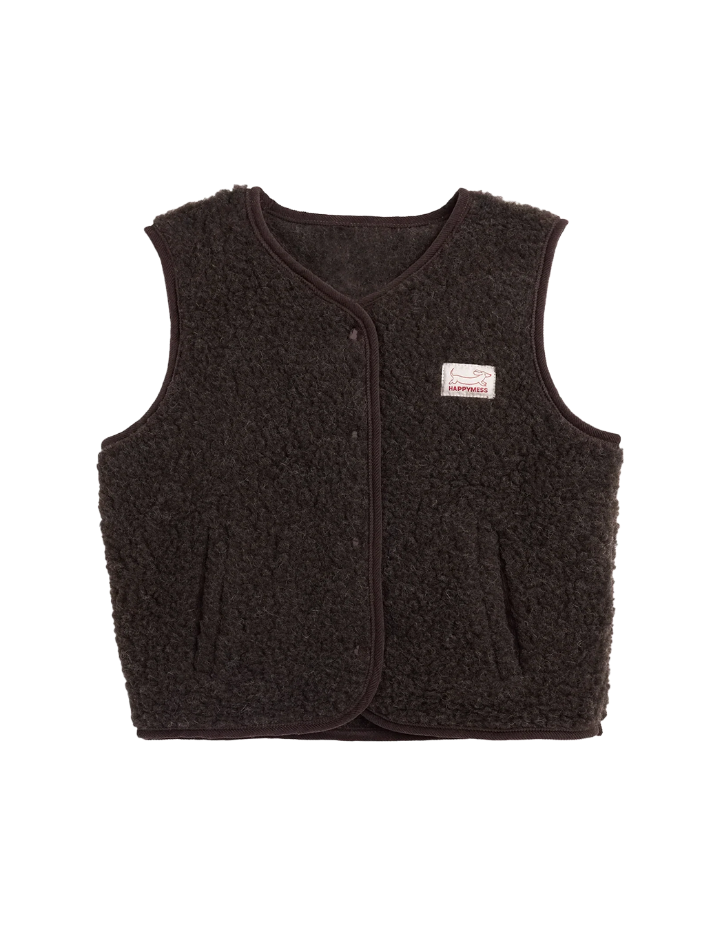 Kamizelka Merino CHOCOLATE BROWN