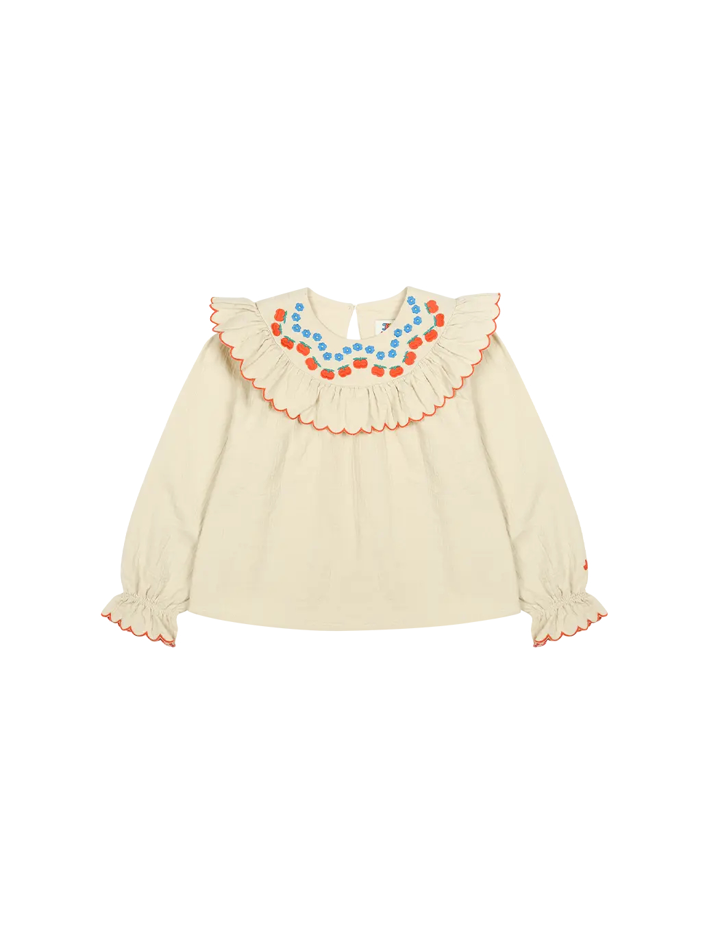 Apple Flower Ruffle Blouse Jelly Mallow BEBE Concept 