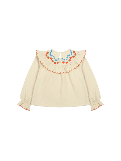 Apple Flower Ruffle Blouse Jelly Mallow BEBE Concept 