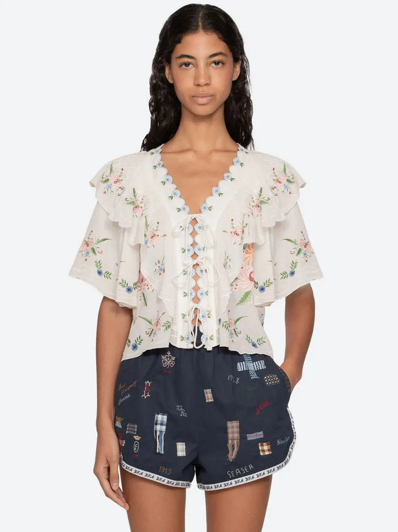 Serafina Embroidery Top SEA New York BEBE Concept 