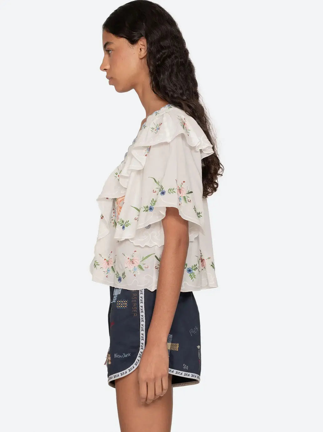 Serafina Embroidery Top CREAM