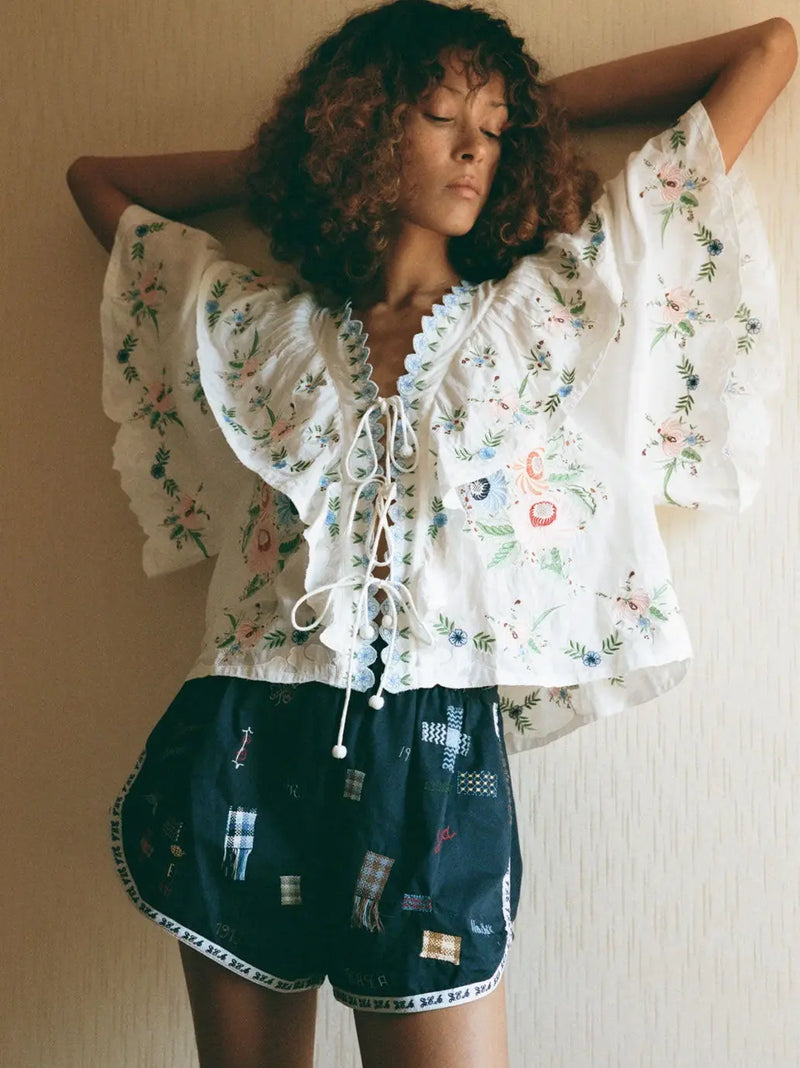 Serafina Embroidery Top SEA New York BEBE Concept 