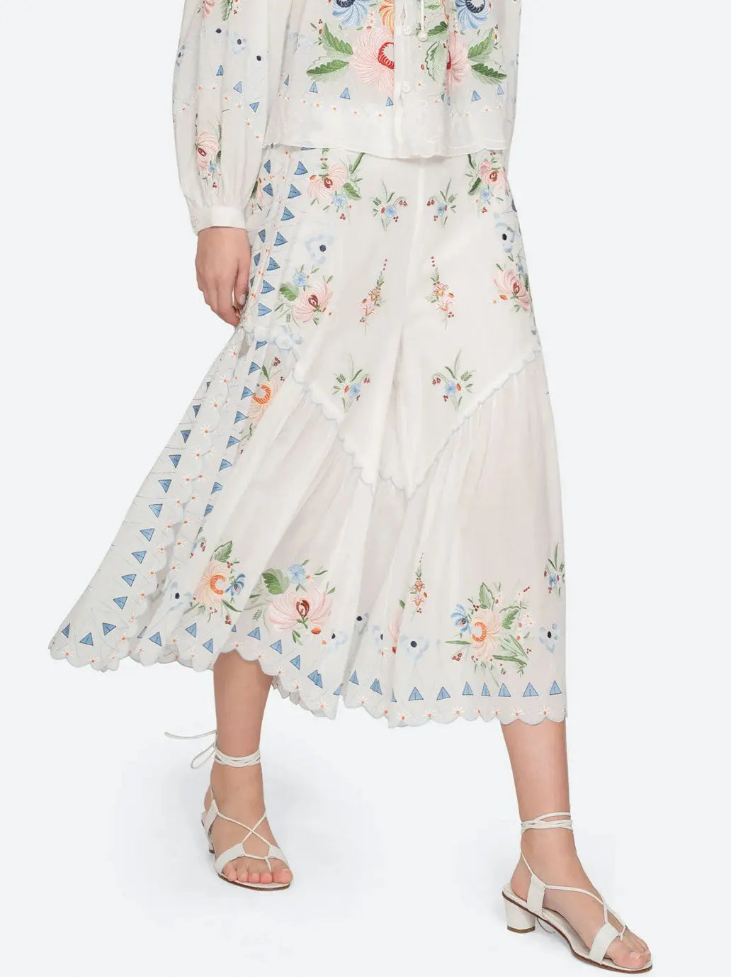 Serafina Embroidery Pants CREAM