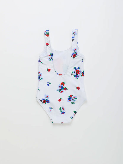 Blossom Birds Swimsuit White