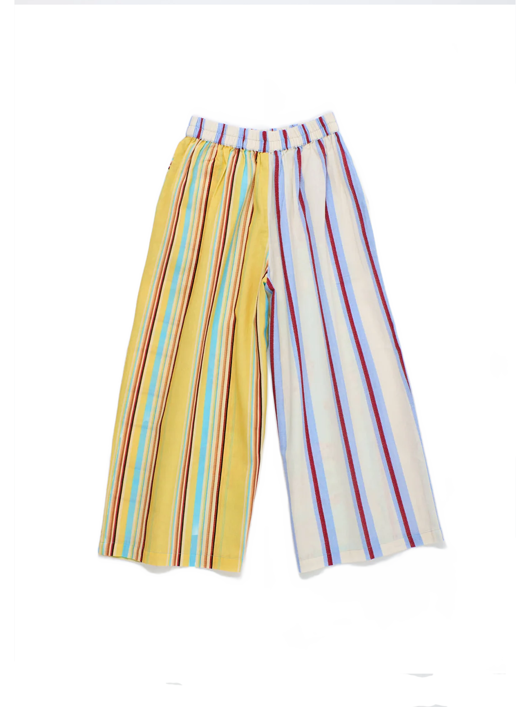 Vintage Flowers Patchwork Pants Mint