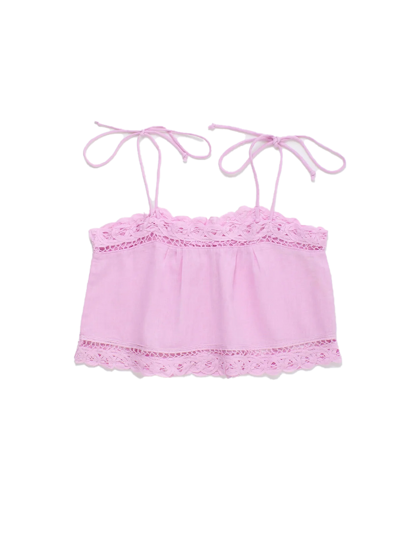 Isla Lace Top Pink