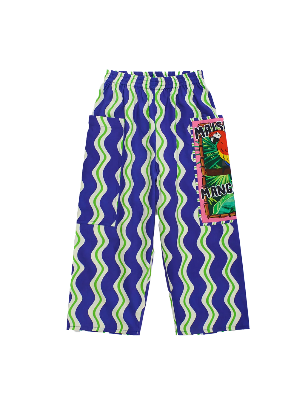 Loros Wavy Pants Navy Blue