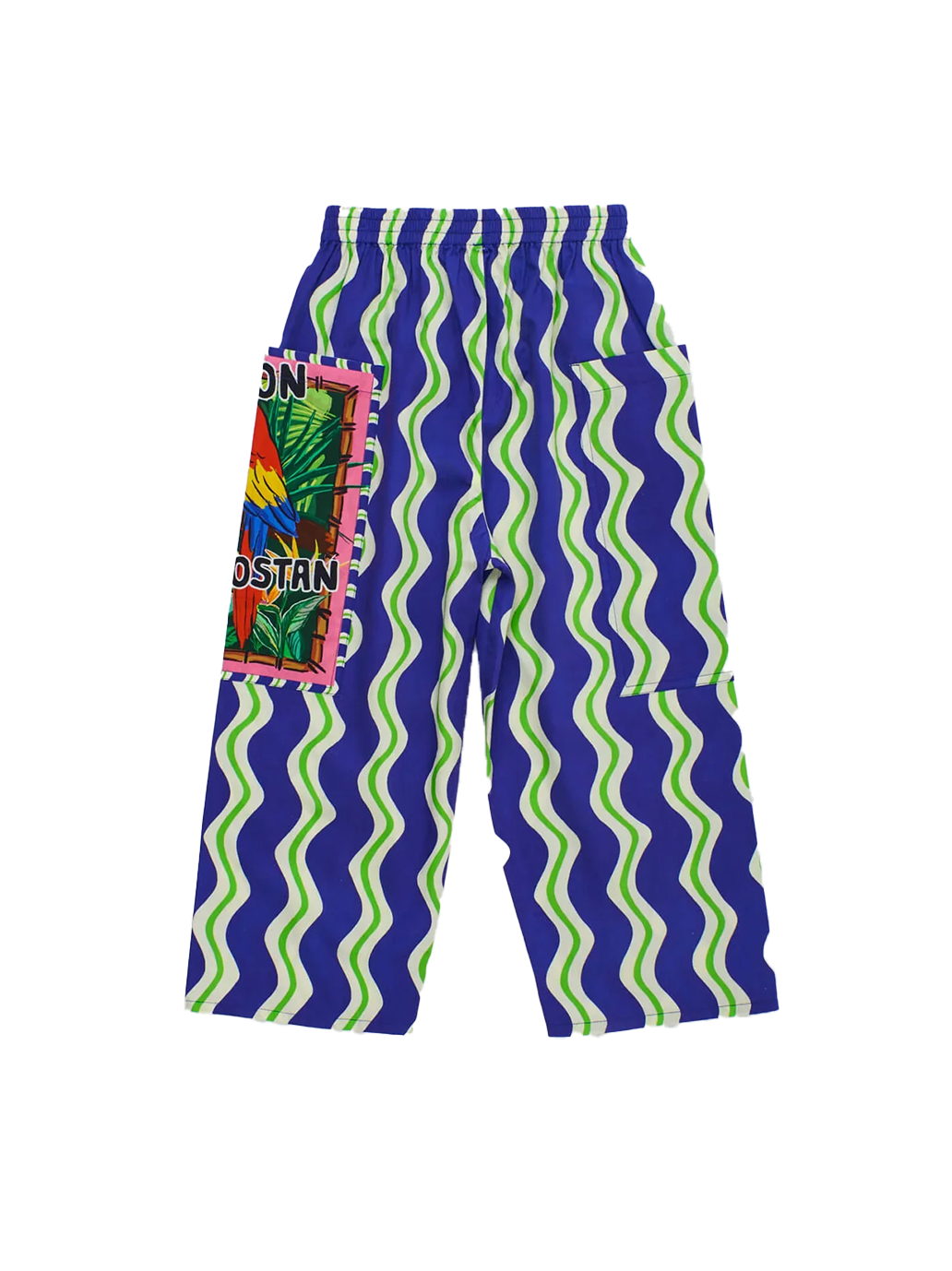 Loros Wavy Pants Navy Blue