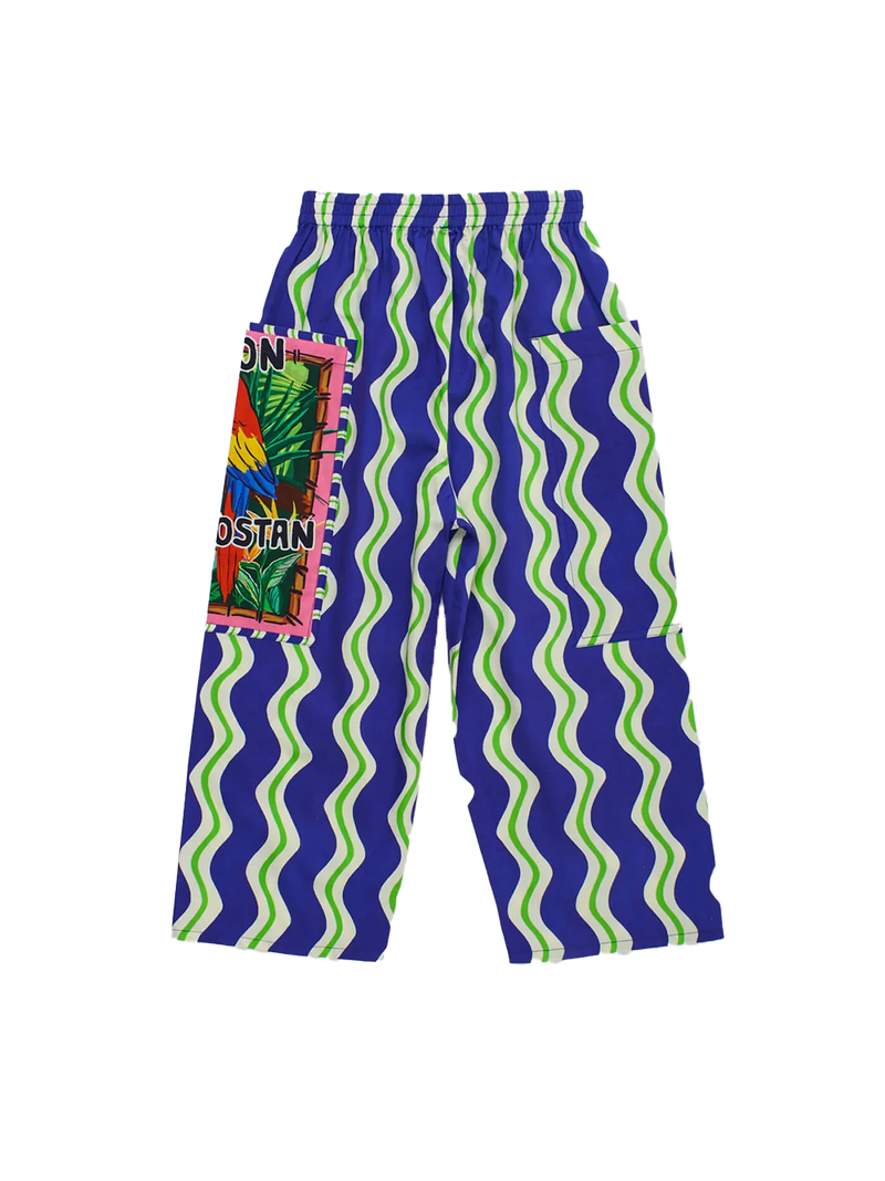 Loros Wavy Pants Navy Blue
