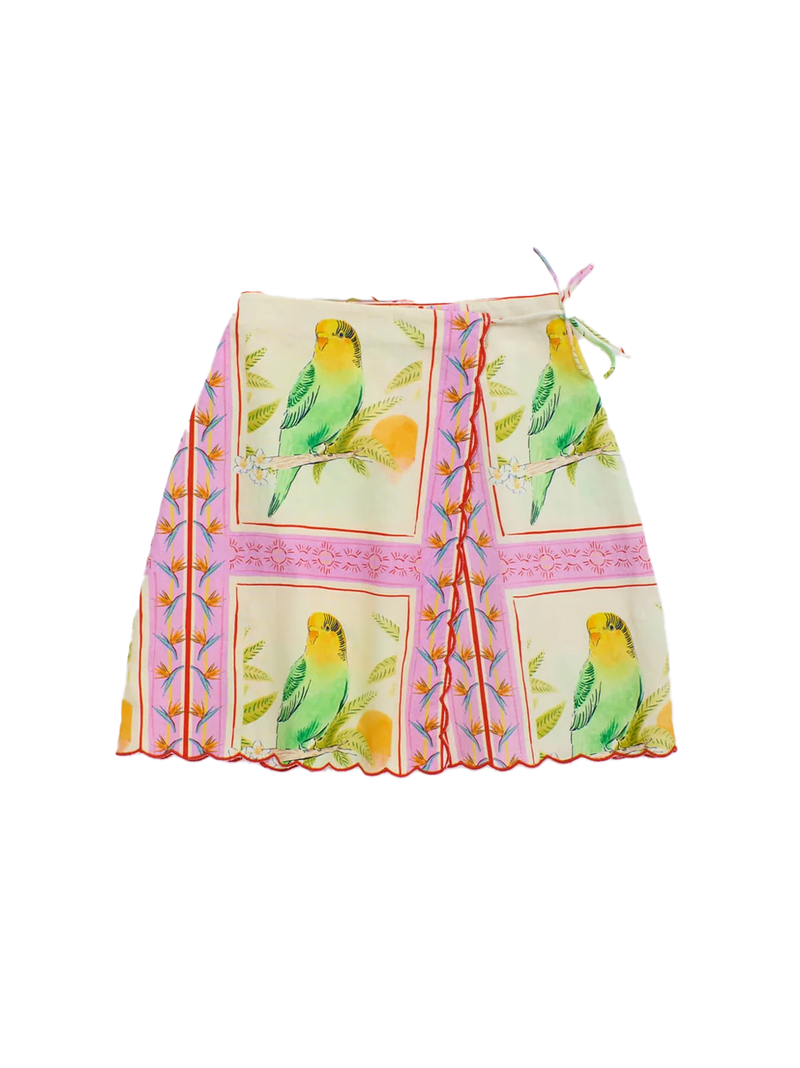 Birds Patchwork Skirt