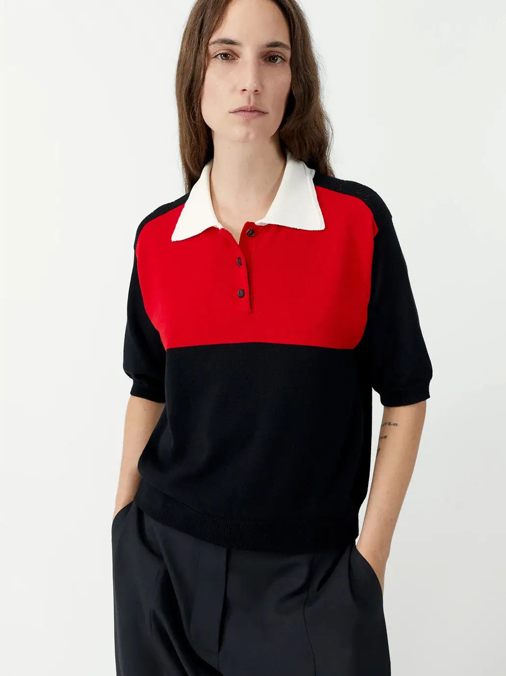 Organic Cotton Colorblock Polo Cordera BEBE Concept 