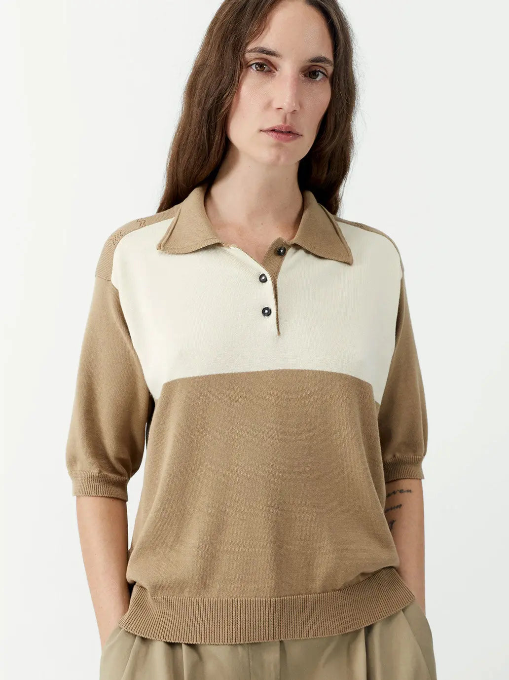Organic Cotton Colorblock Polo Cordera BEBE Concept 