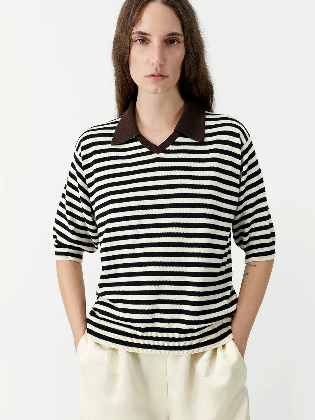 Organic Cotton V-Neck Polo Cordera BEBE Concept 