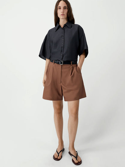 Short Sleeve Shirt ESPRESSO