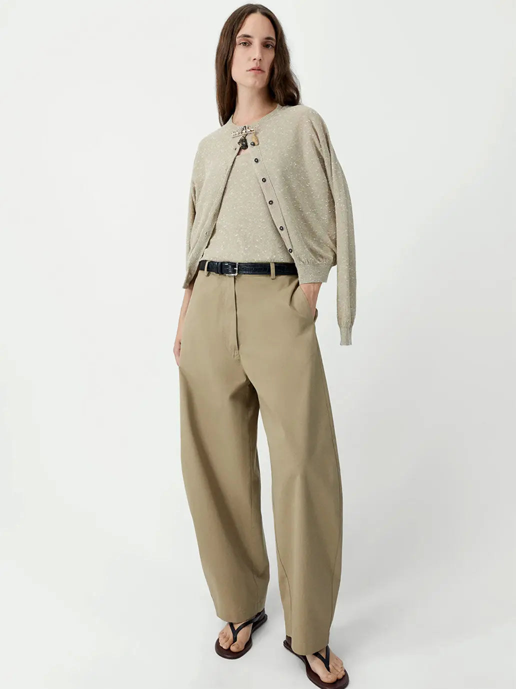 Linen &amp; Cotton Flecked Tank Top Cordera BEBE Concept 