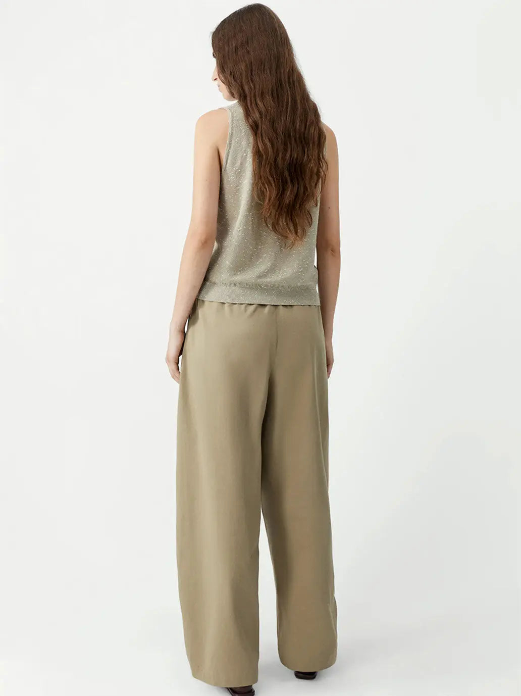 Linen & Cotton Flecked Tank Top Cordera BEBE Concept 