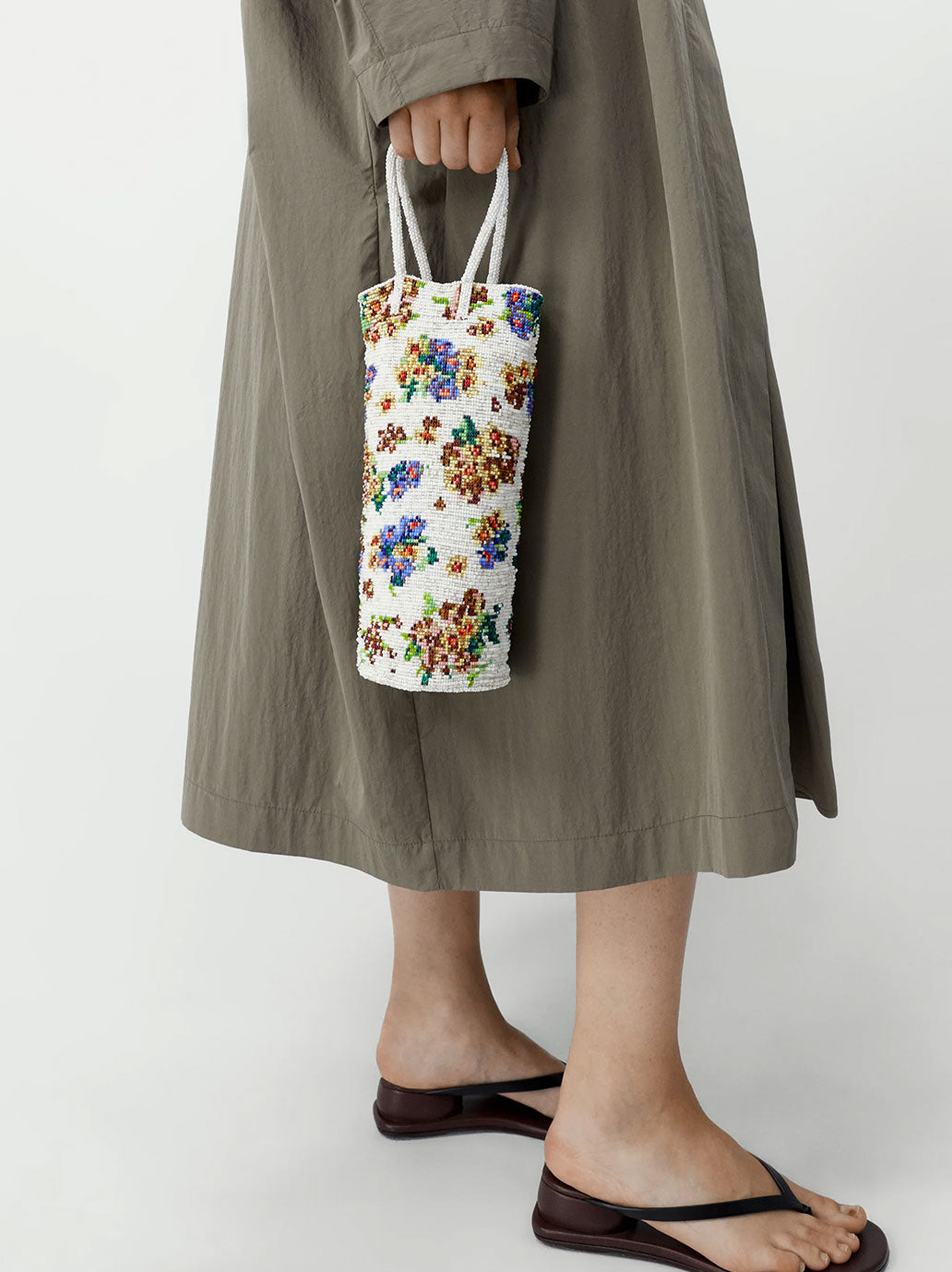 Handmade Beaded Bag Pensamiento
