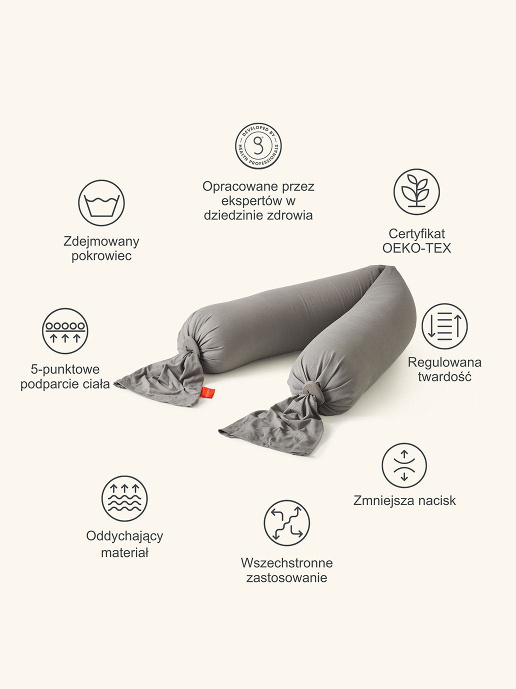 Poduszka ciążowa Pregnancy Pillow STONE