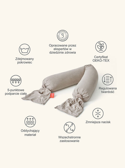 Poduszka ciążowa Pregnancy Pillow SEASHELL BEIGE