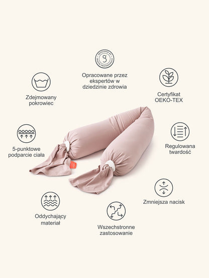 Poduszka ciążowa Pregnancy Pillow DUSTY PINK