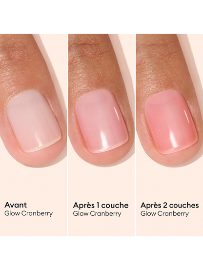 Ošetřující lak na nehty Active Glow GLOW CRANBERRY
