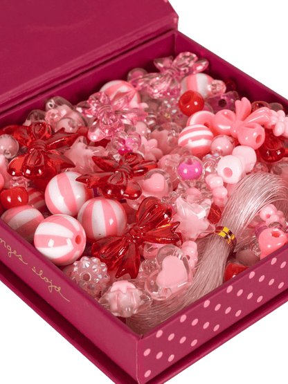Koraliki do nawlekania PINK