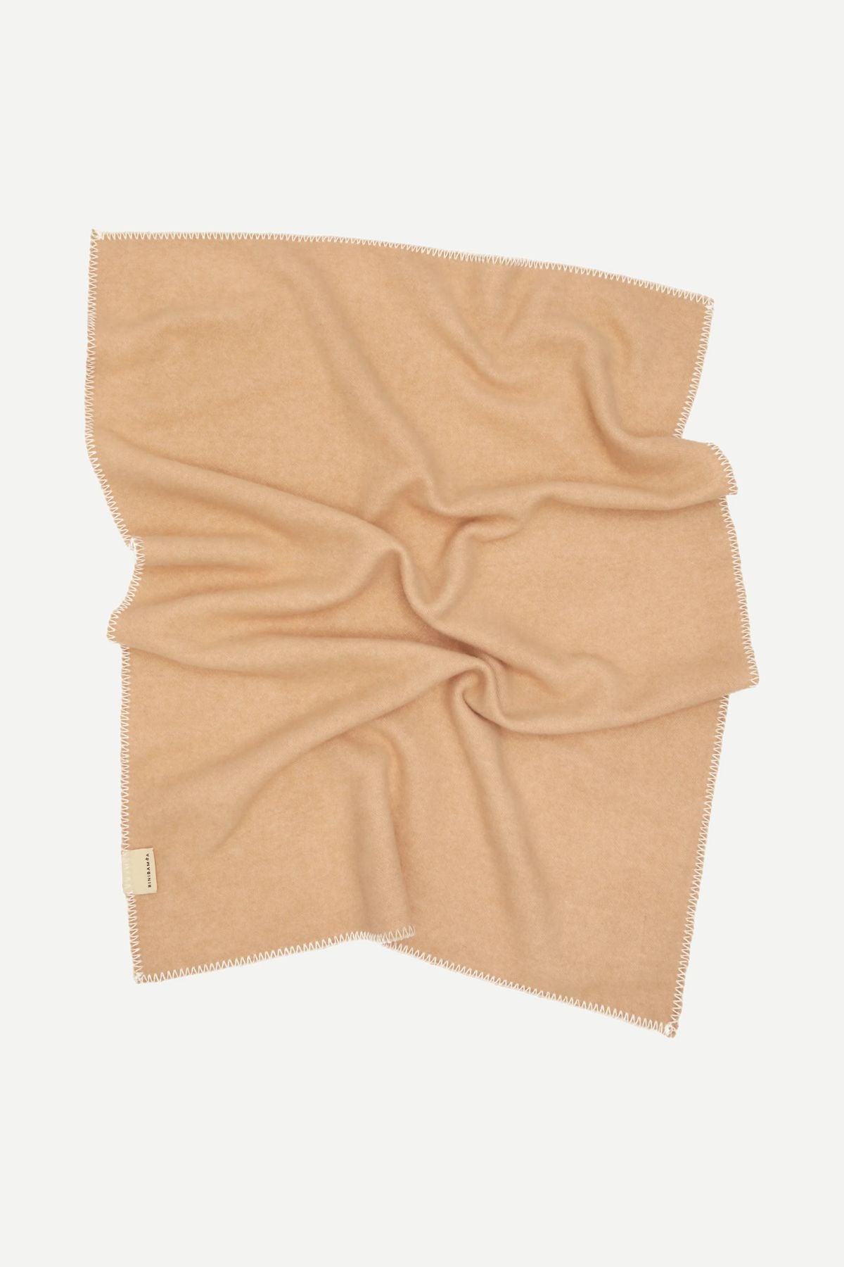Kocyk z wełny merino Two-Tone Biniblanket ROSE / CAMEL
