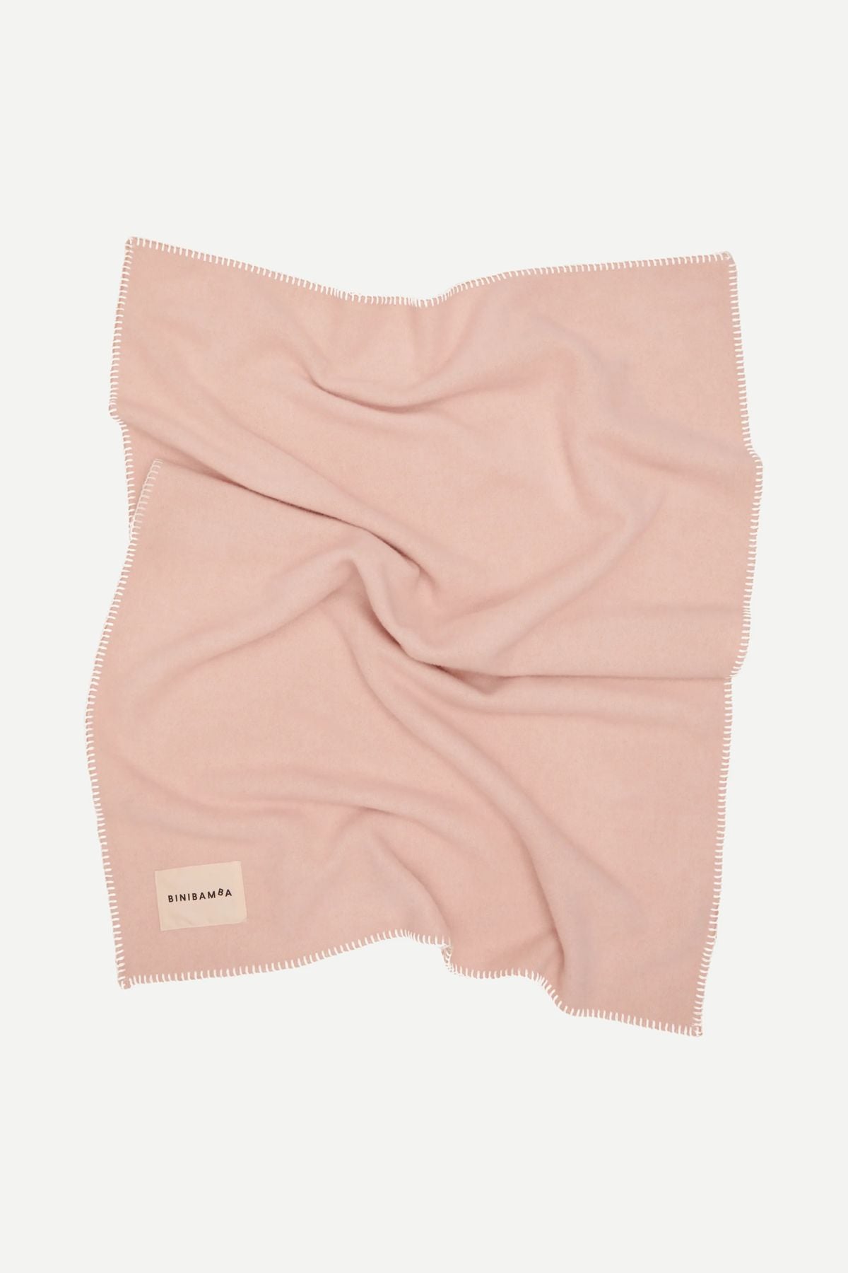 Kocyk z wełny merino Two-Tone Biniblanket ROSE / CAMEL