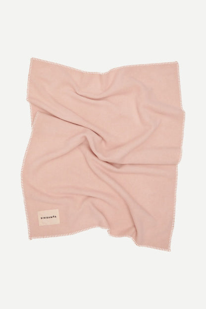 Kocyk z wełny merino Two-Tone Biniblanket ROSE / CAMEL