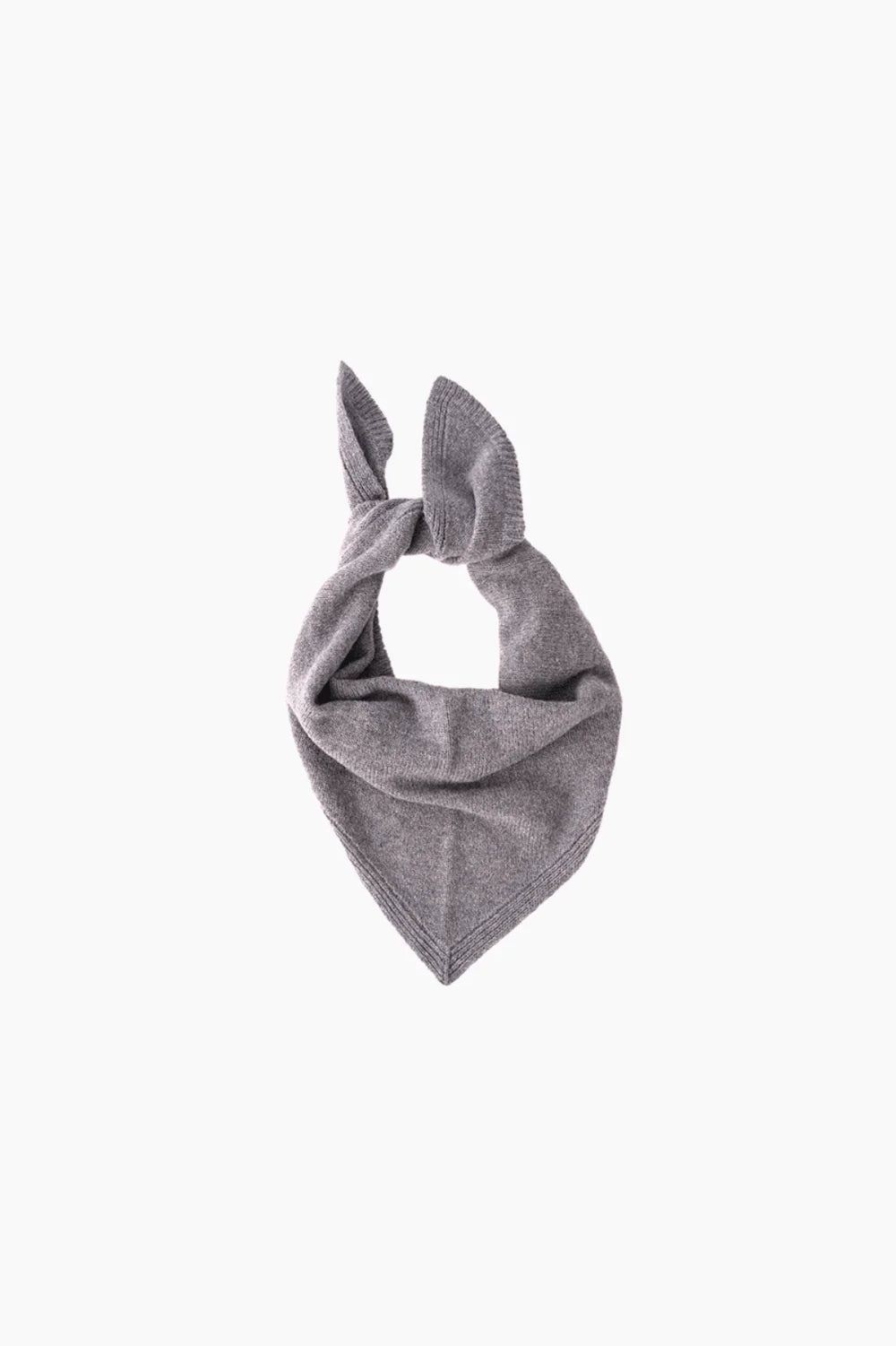 Bandana Breeze gris clair chiné cachemire et mérinos LIGHT GREY MELANGE